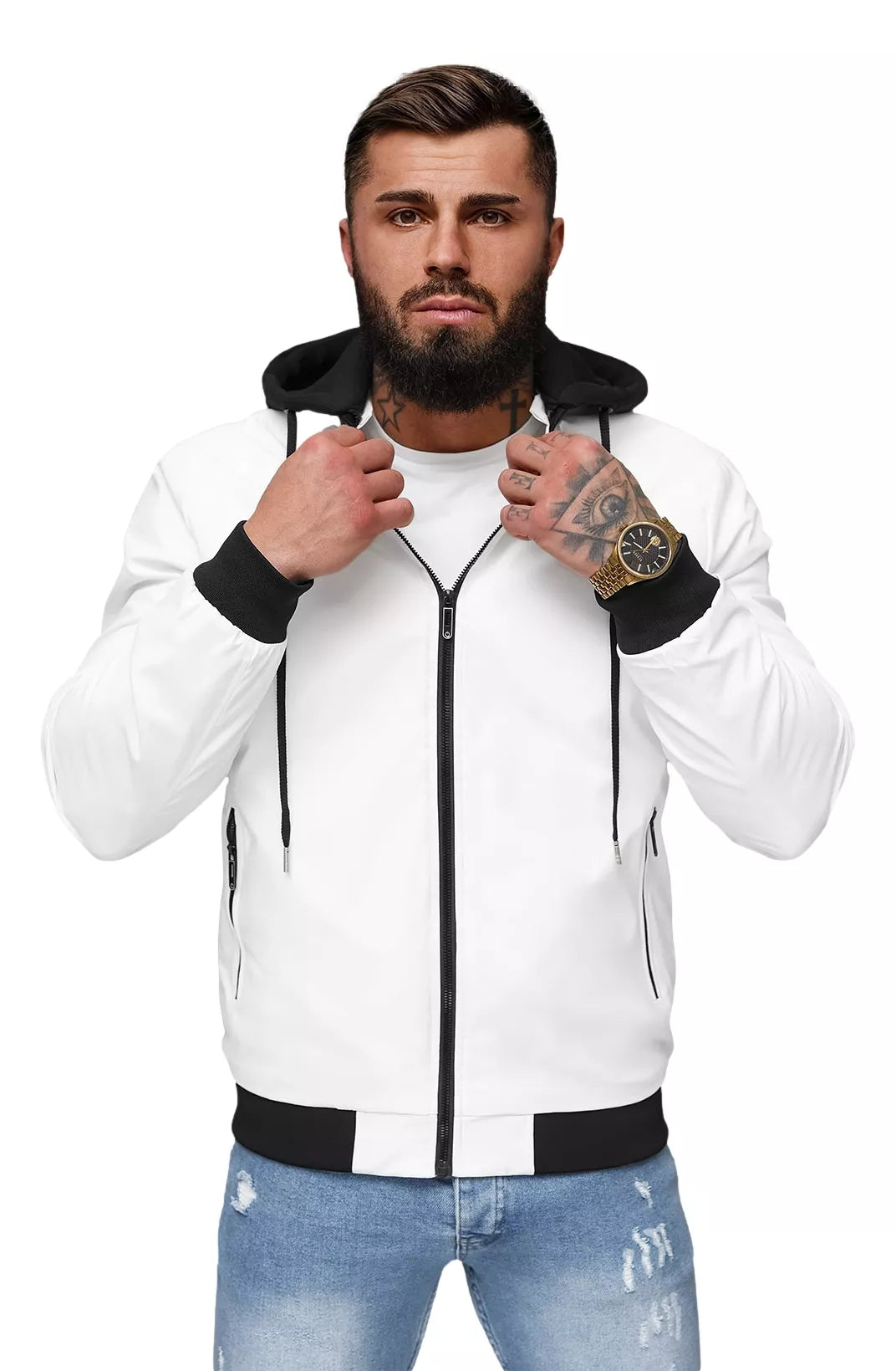 Men's white jacket Sense