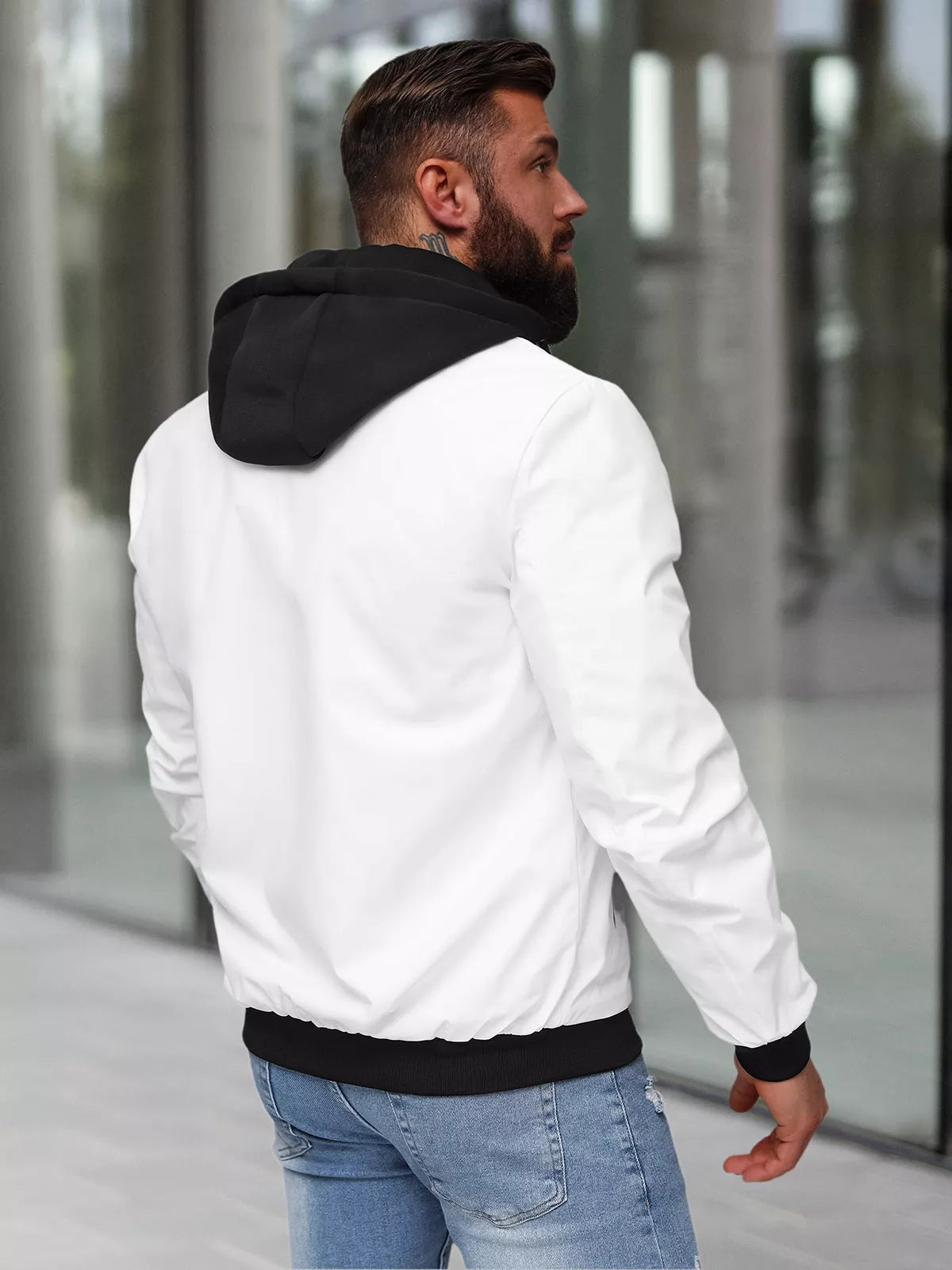 Men's white jacket Sense