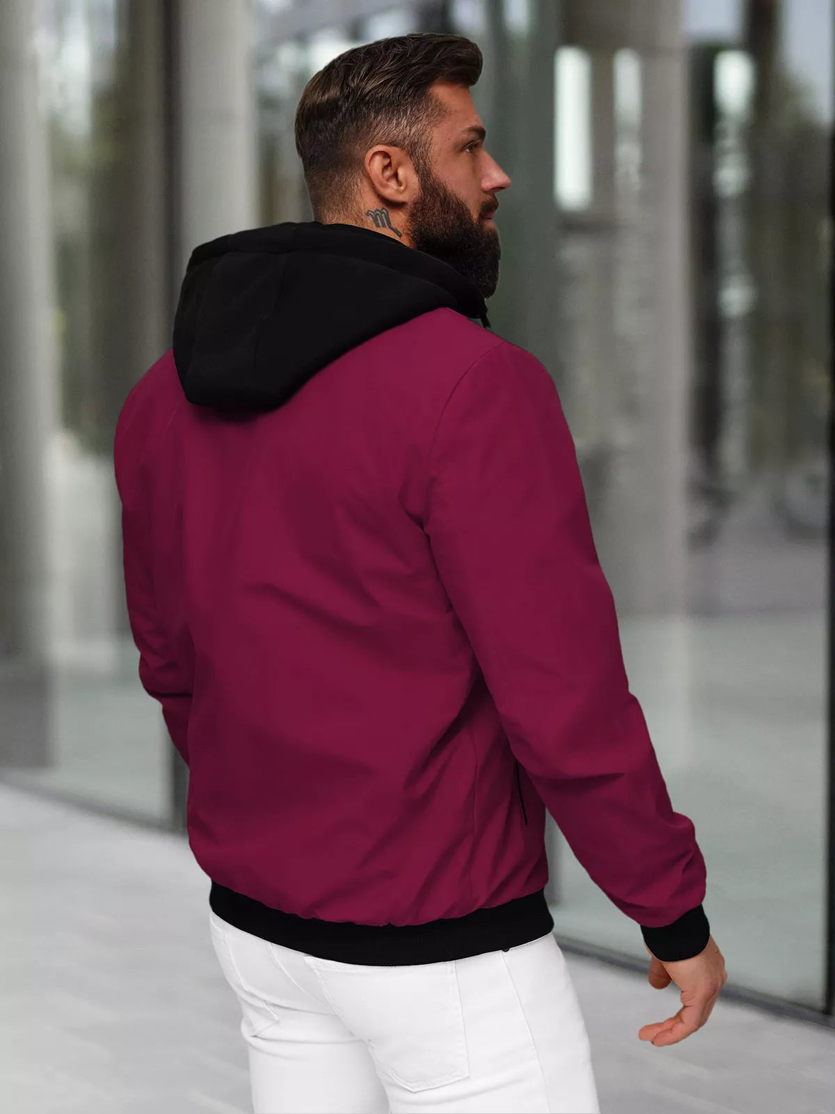 Men's burgundy jacket Sense