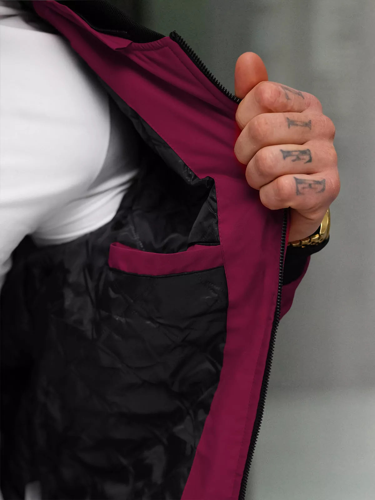Men's burgundy jacket Sense
