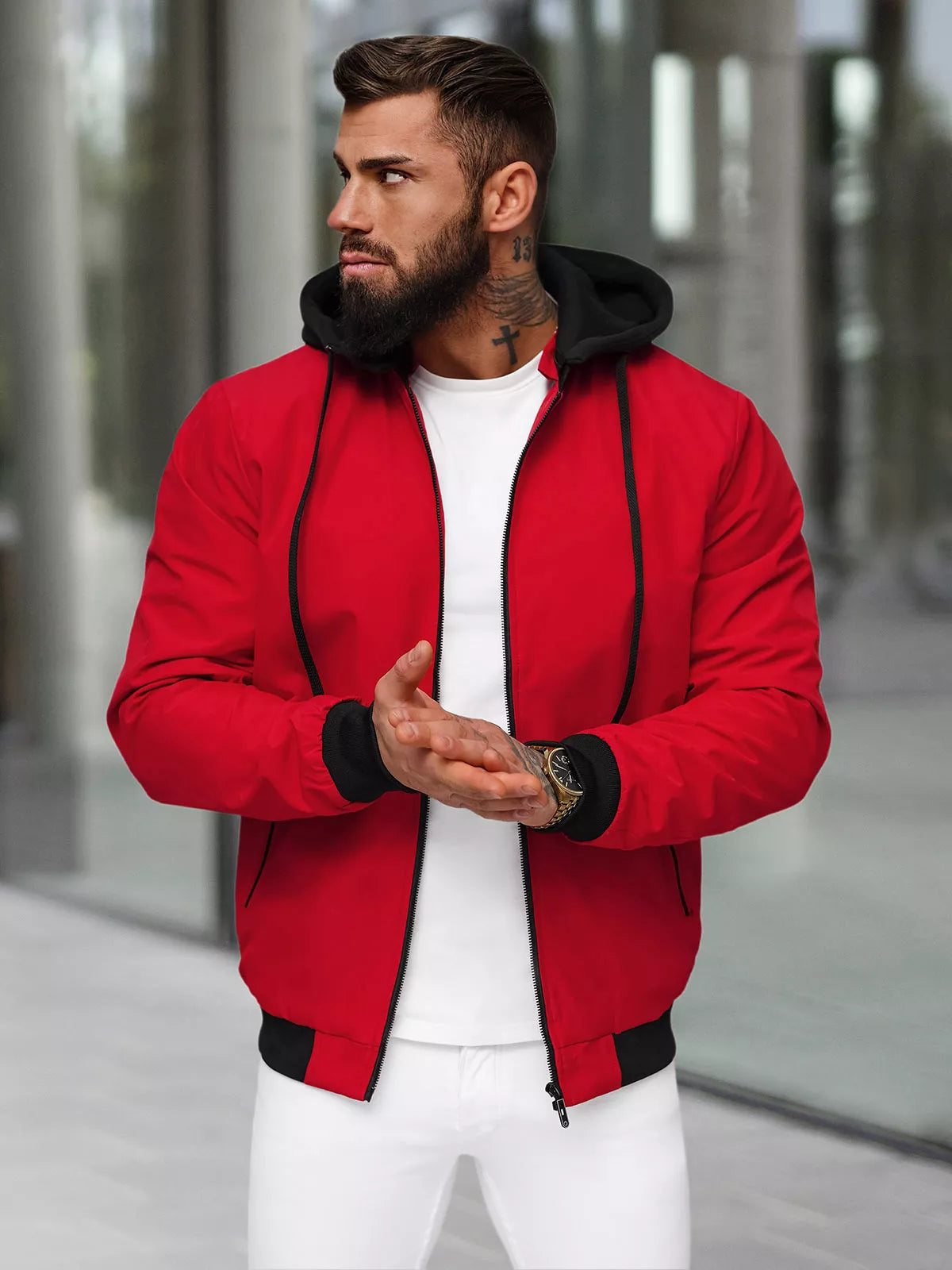 Men's red jacket Sense