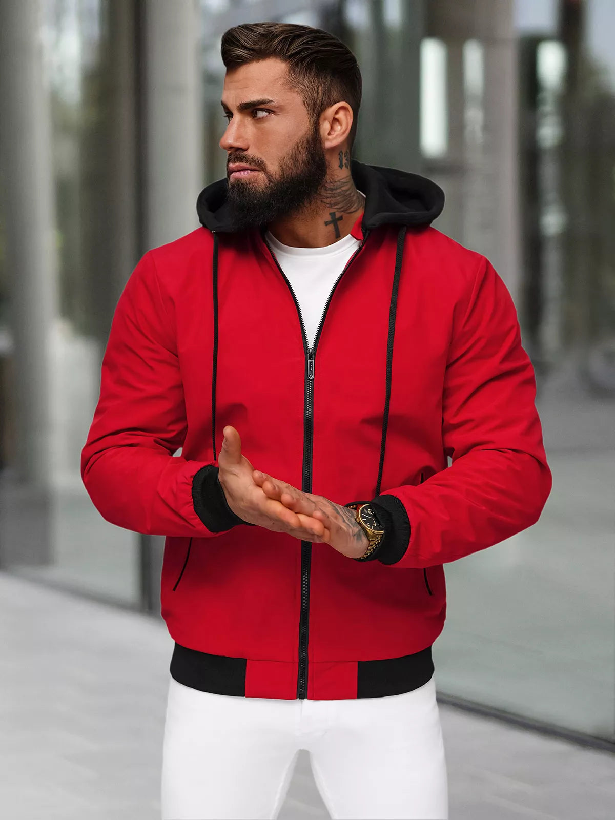 Men's red jacket Sense