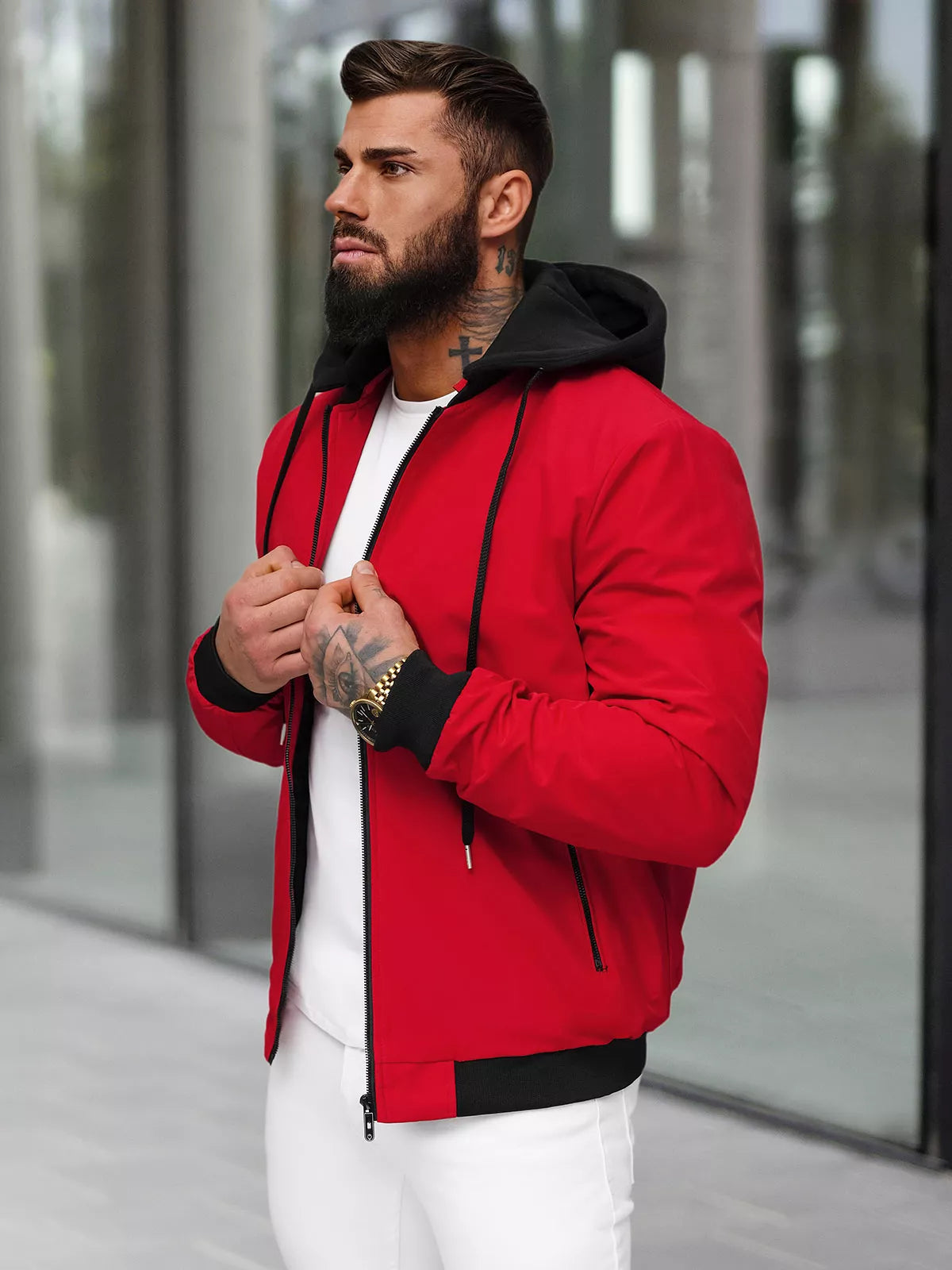 Men's red jacket Sense