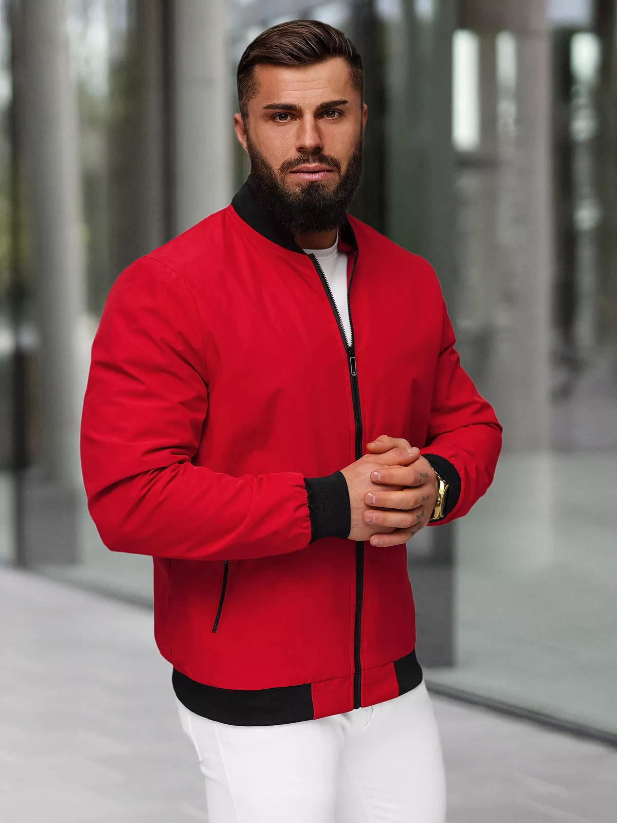 Men's red jacket Sense