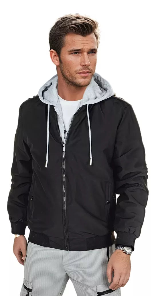 Men's black bomber jacket Edmin