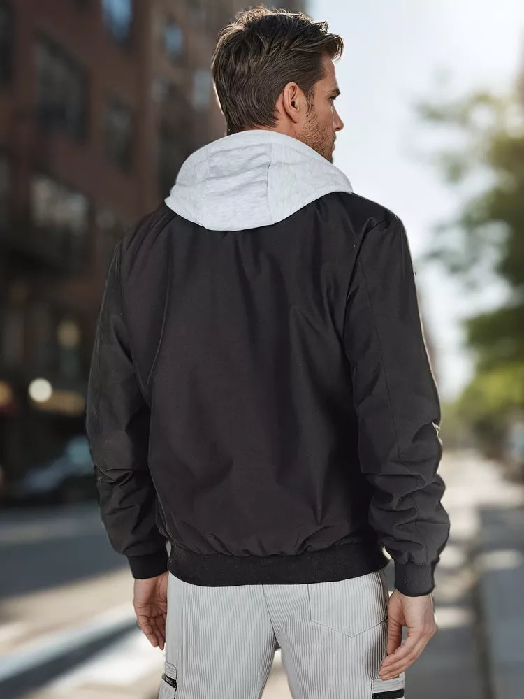 Men's black bomber jacket Edmin