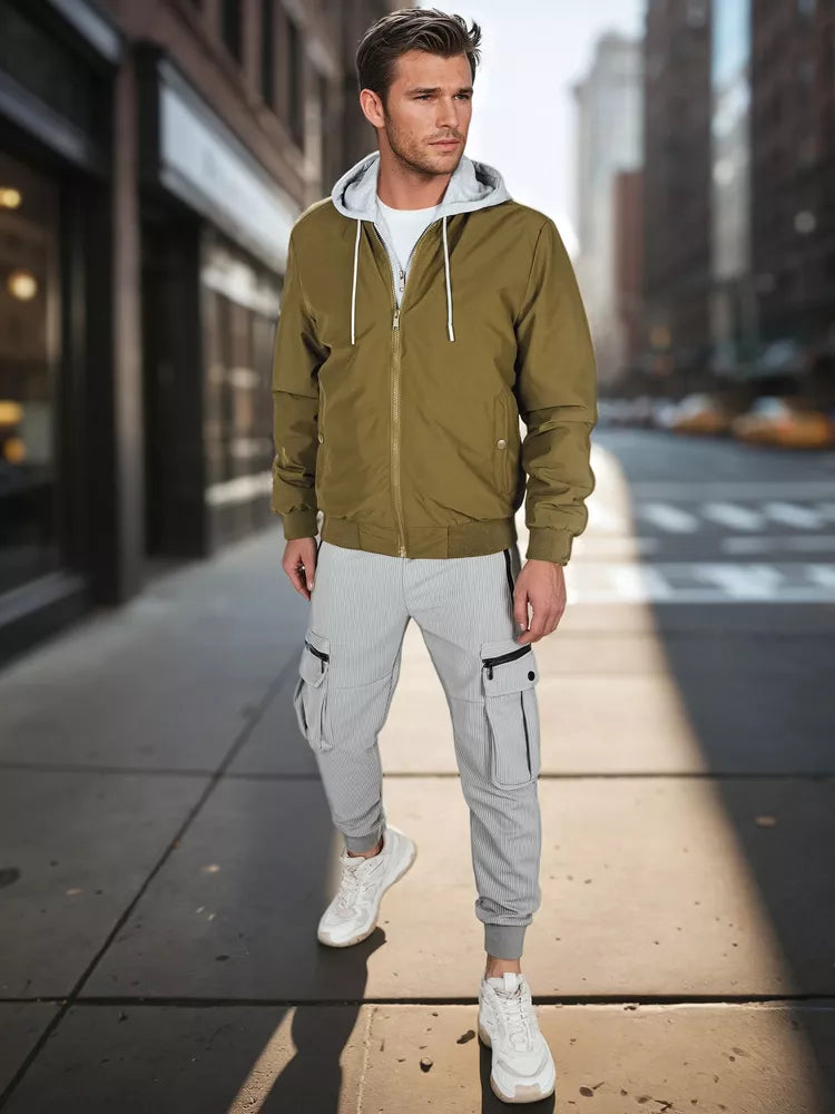 Men's green bomber jacket Edmin