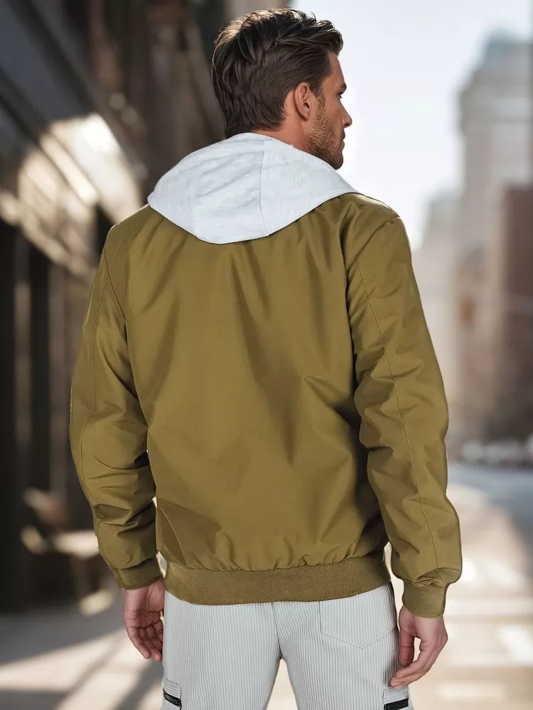 Men's green bomber jacket Edmin