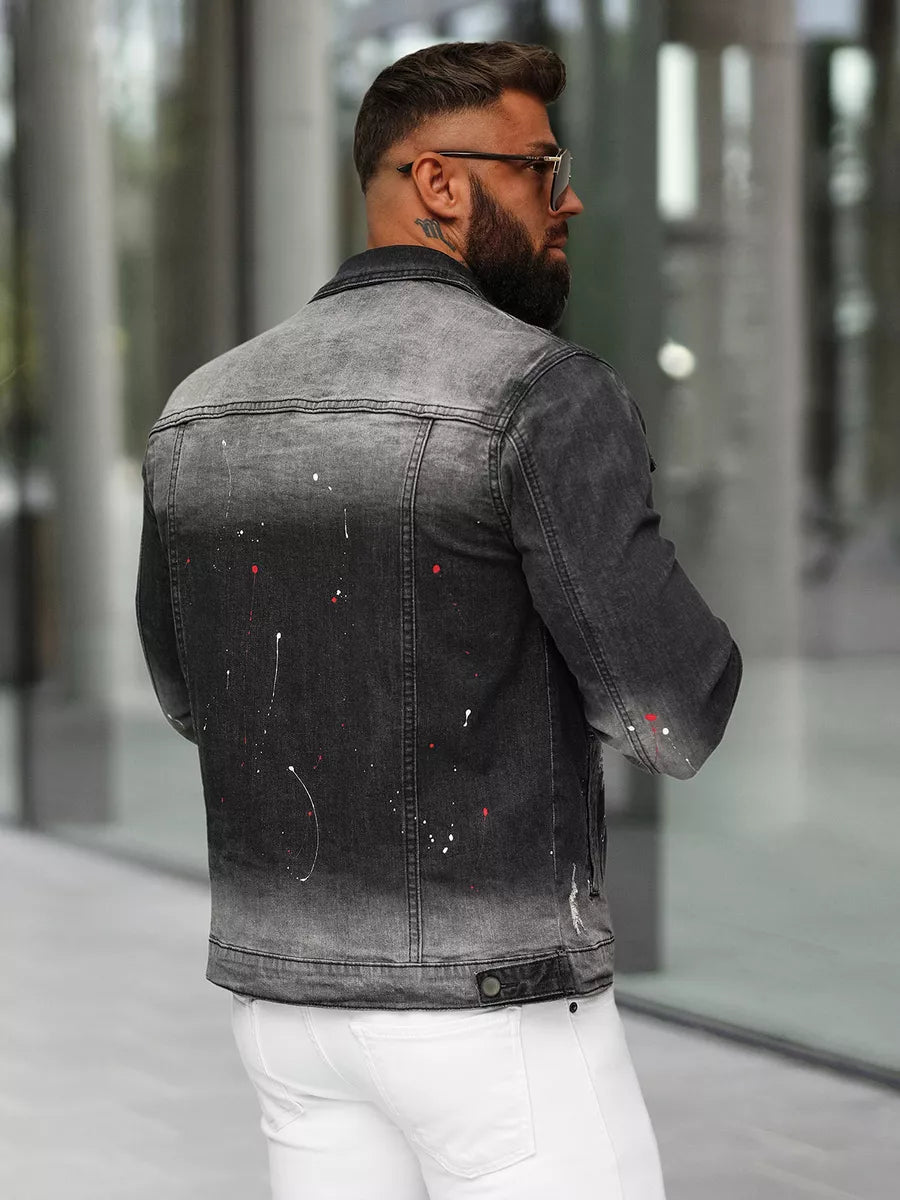 Black denim jacket Onil