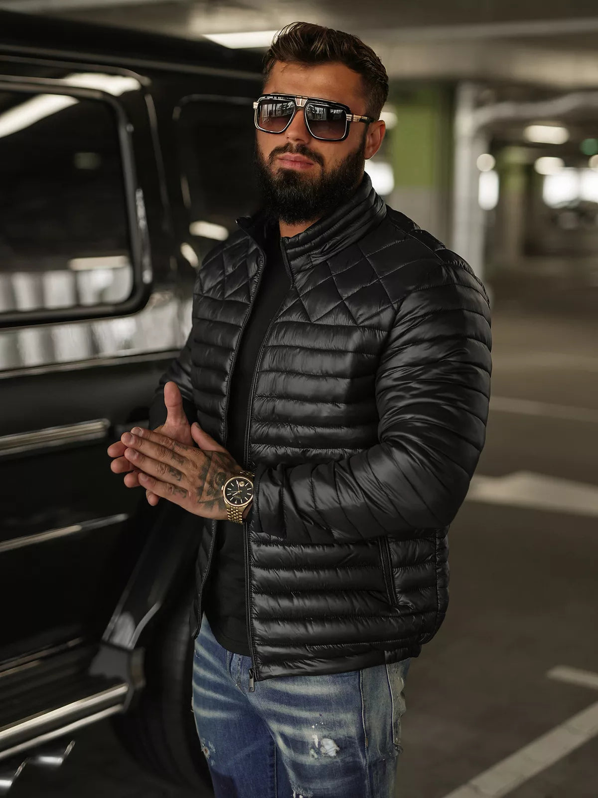 Men's black jacket Astor