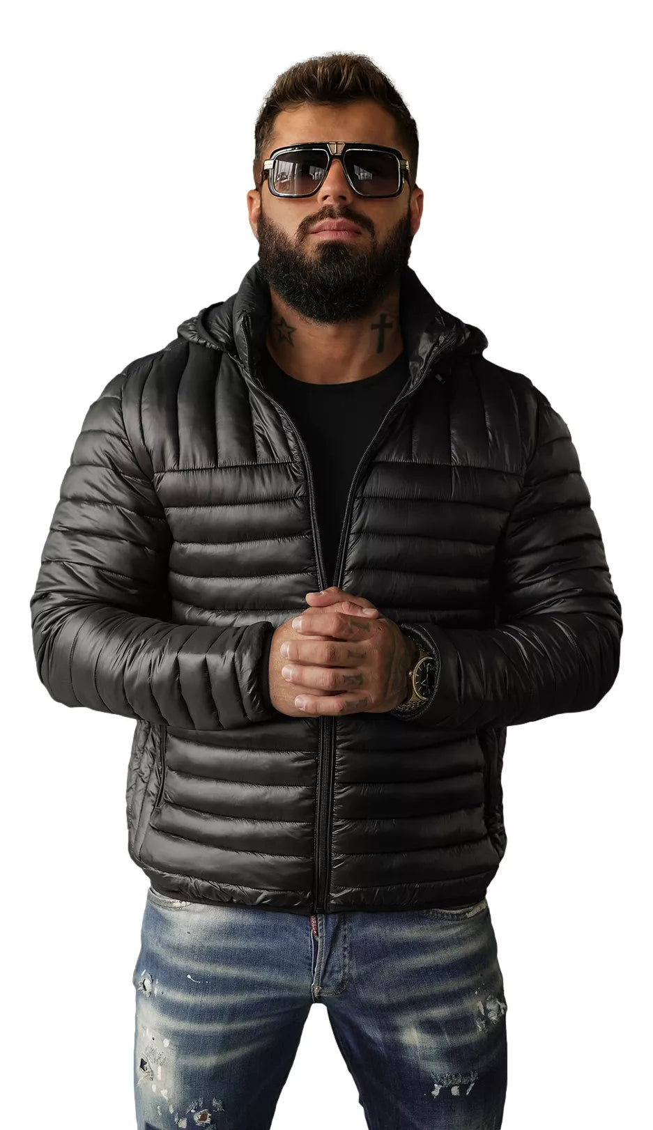 Men's black jacket Einar