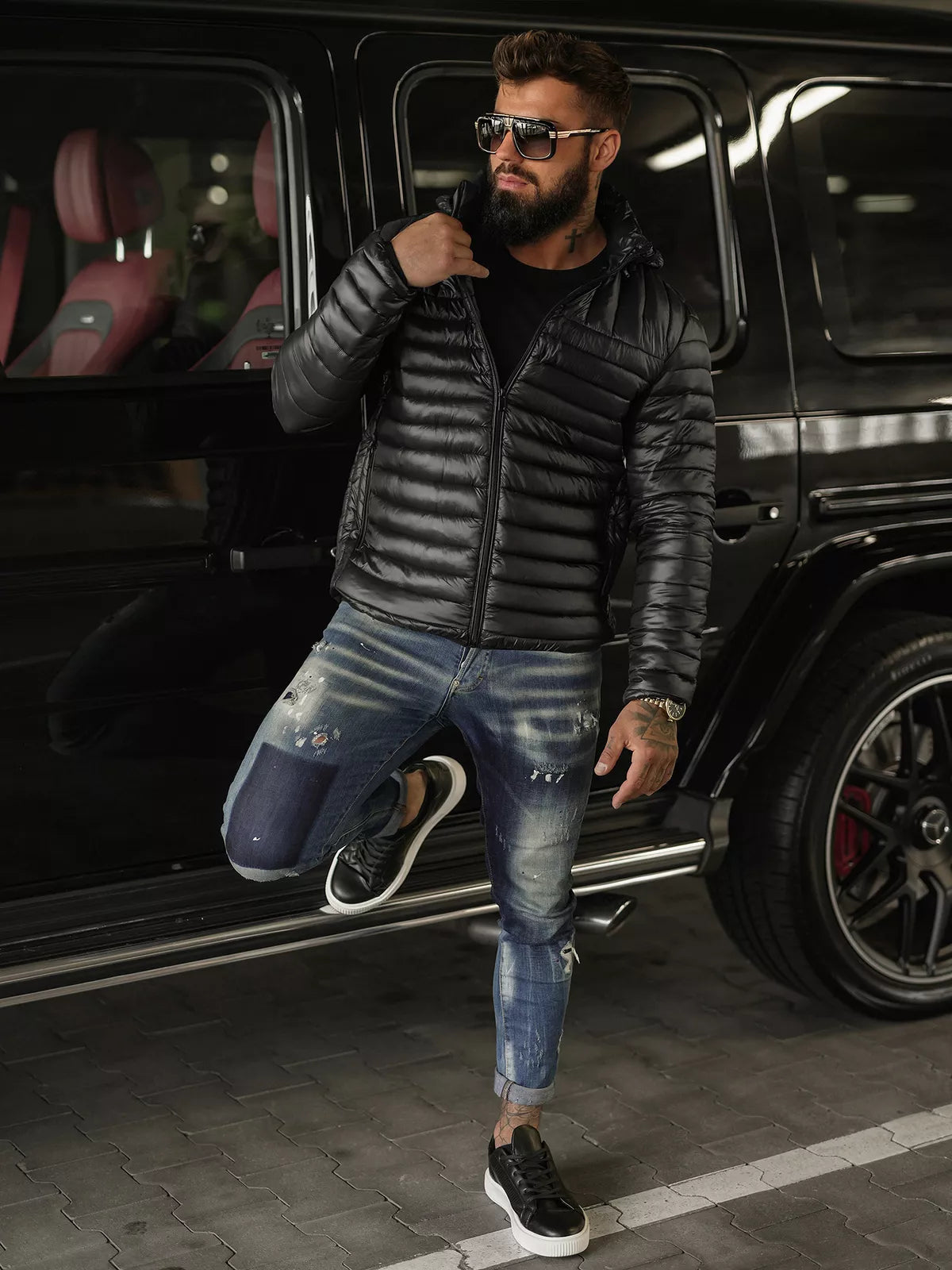 Men's black jacket Einar