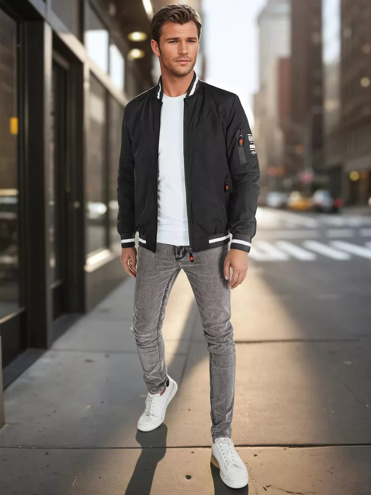 Men's black jacket Edman