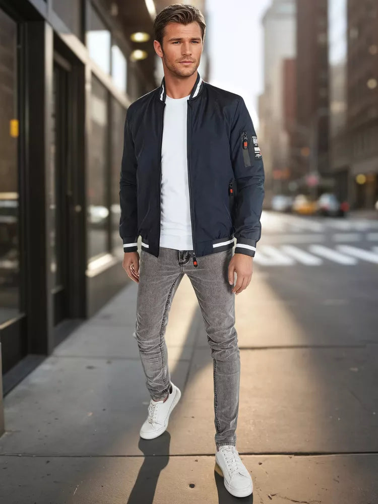 Men's navy blue jacket Edman