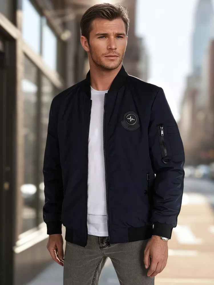 Men's navy blue jacket Set