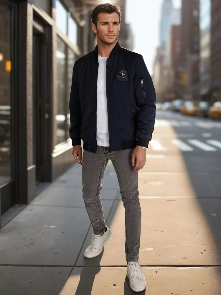 Men's navy blue jacket Set