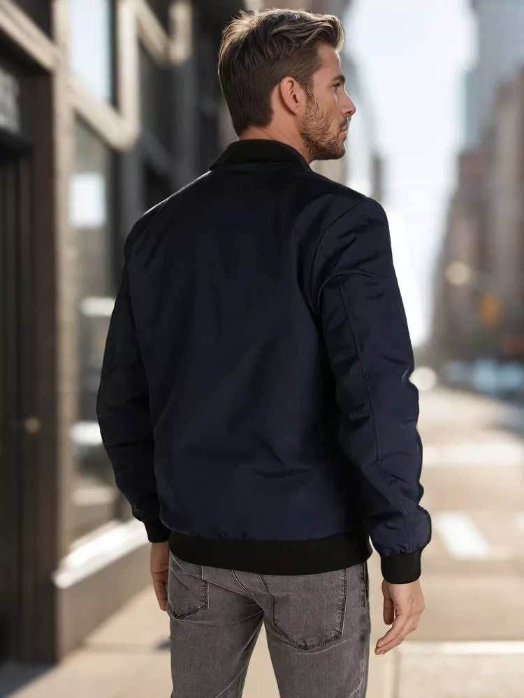 Men's navy blue jacket Set