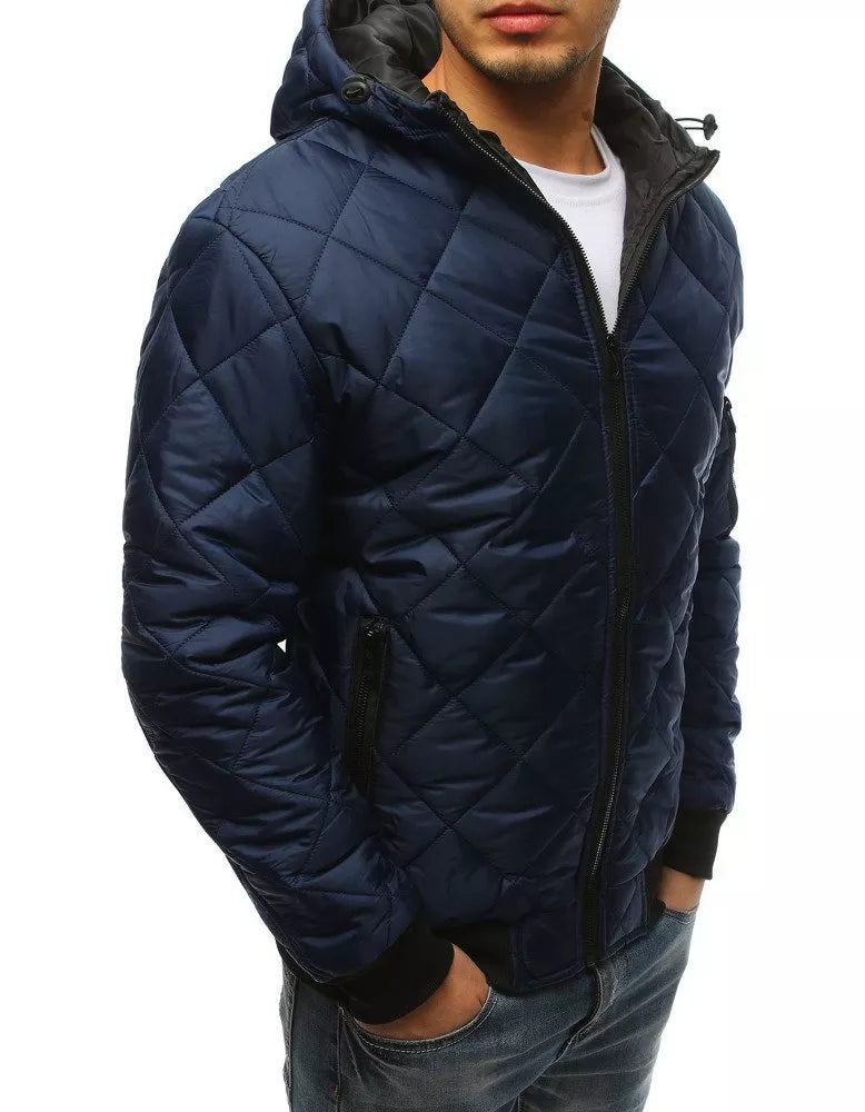 Men's spring - autumn jacket in dark blue Karl