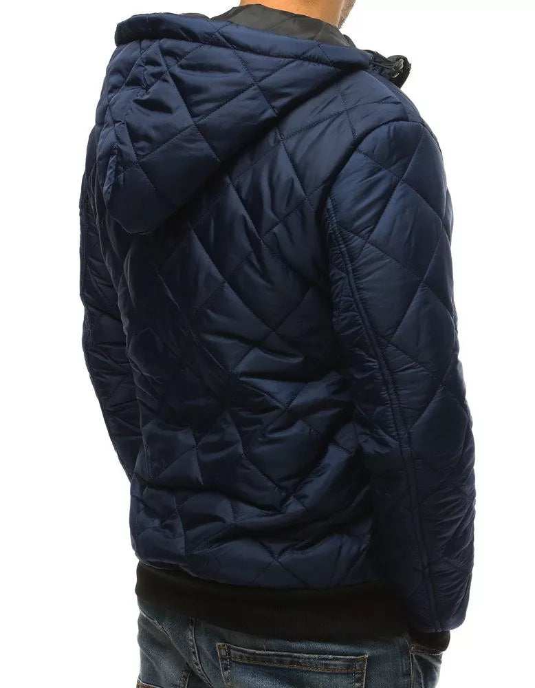 Men's spring - autumn jacket in dark blue Karl