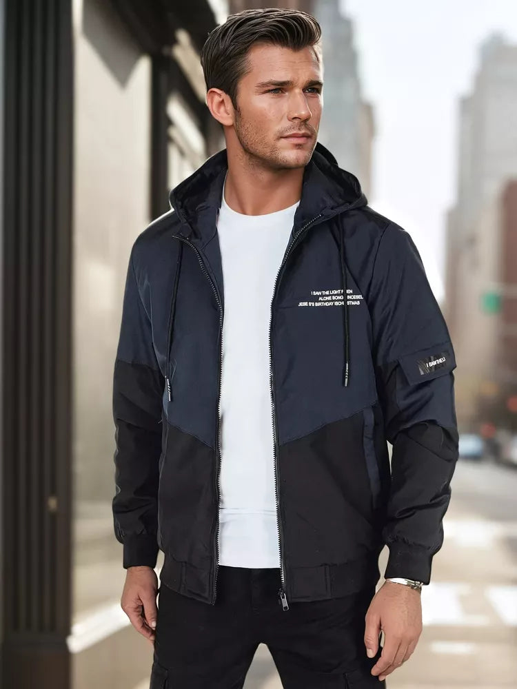 Men's dark blue jacket Mask