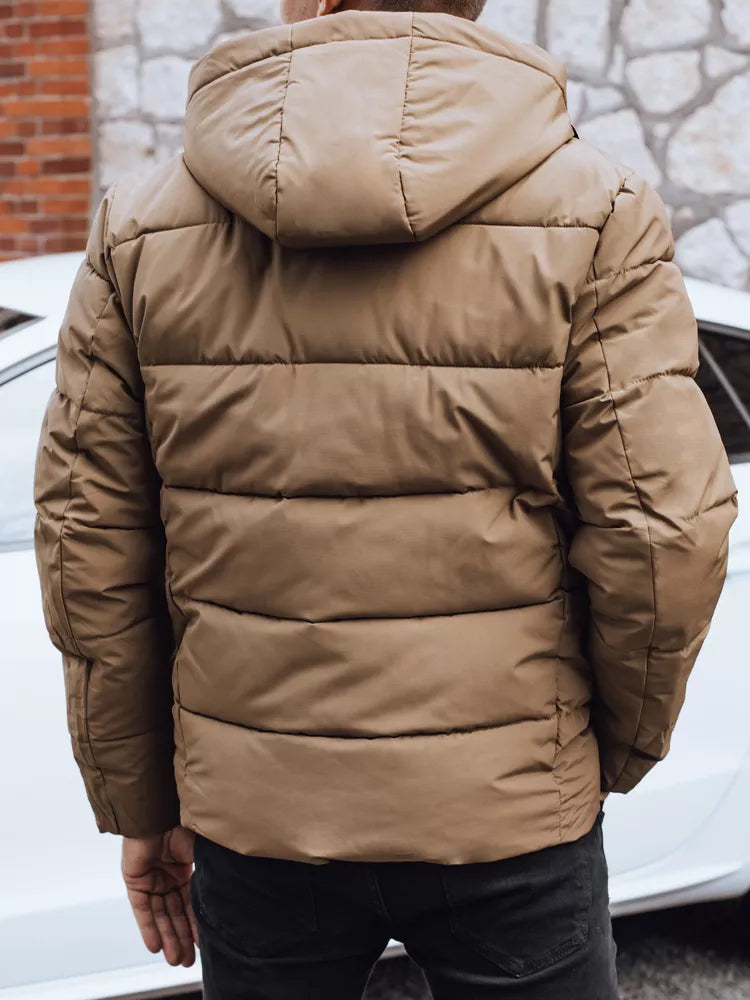 Men's winter light brown jacket Nevan