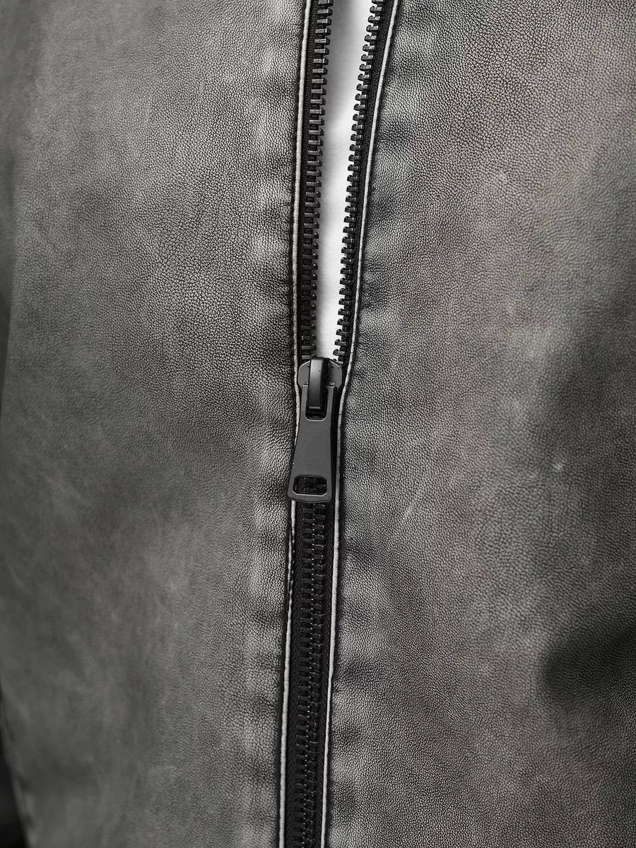 Lamer eco-leather gray jacket