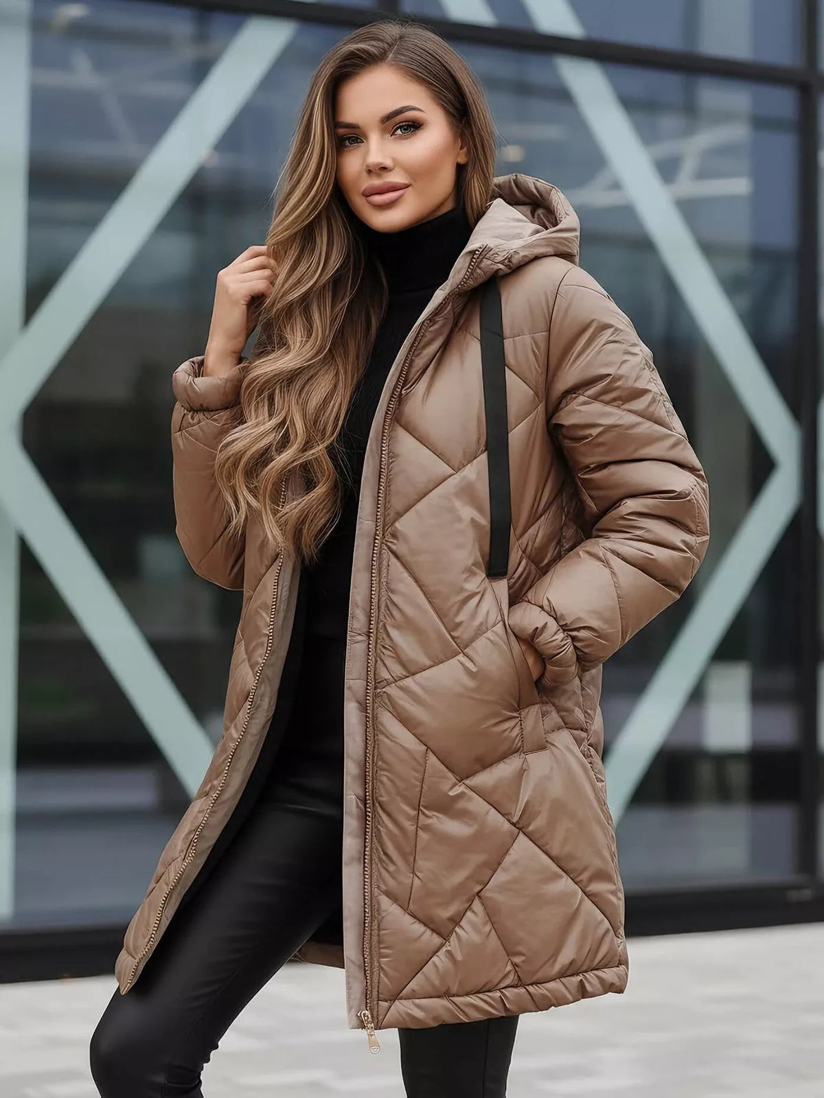 Brown winter jacket Luter