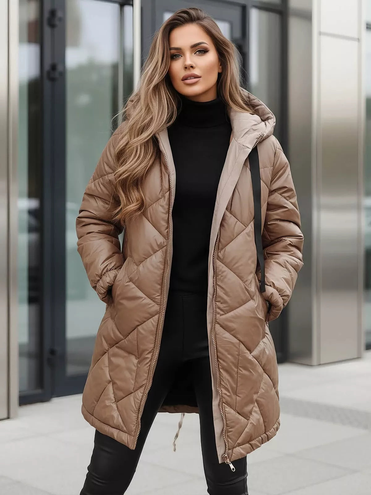 Brown winter jacket Luter