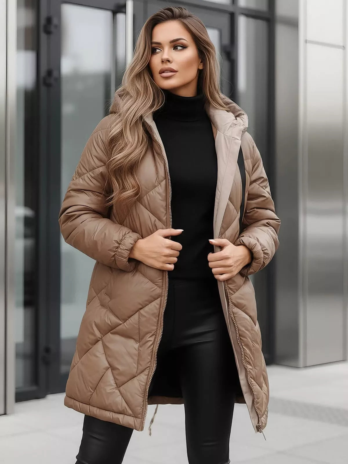 Brown winter jacket Luter