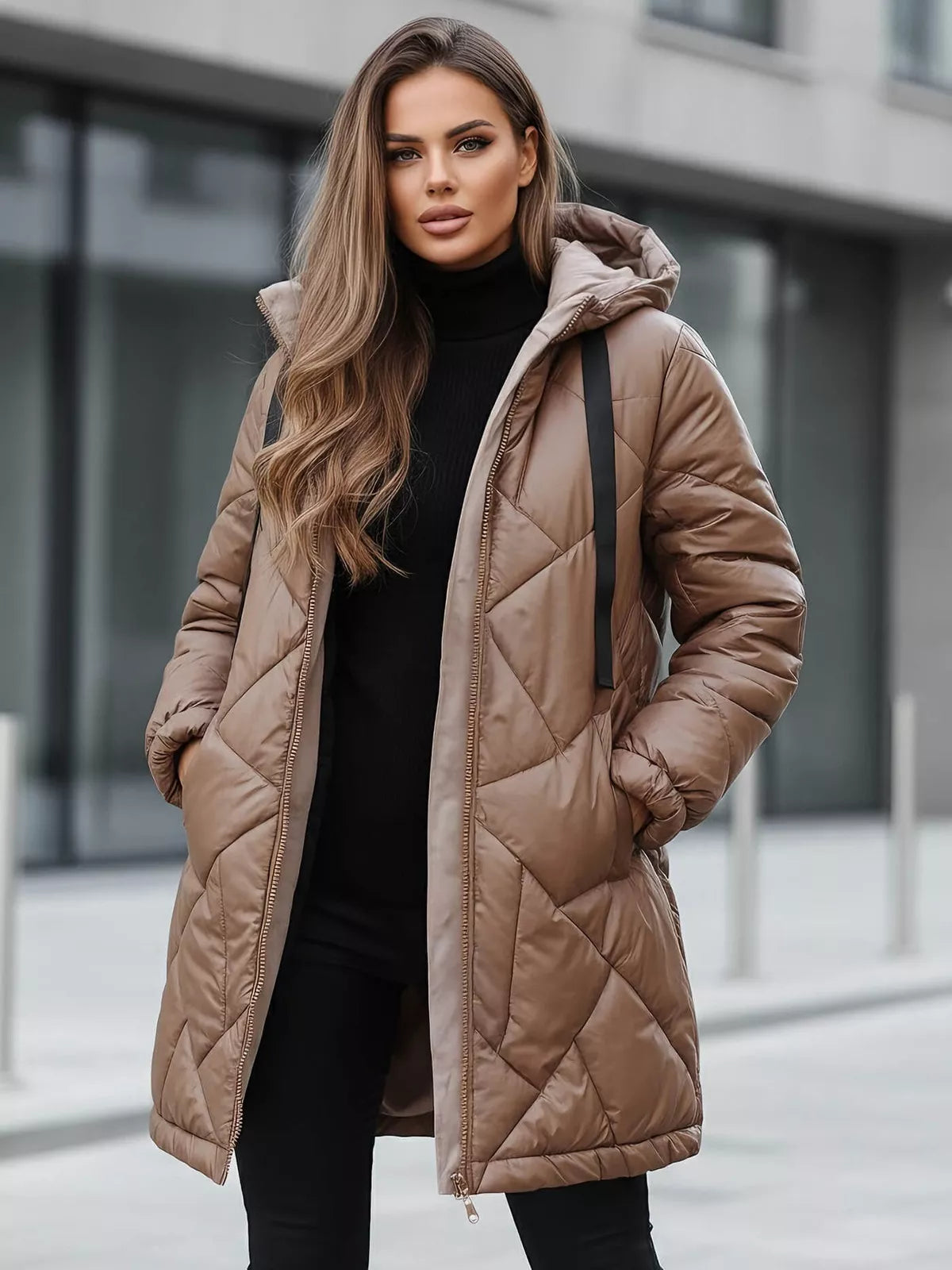 Brown winter jacket Luter