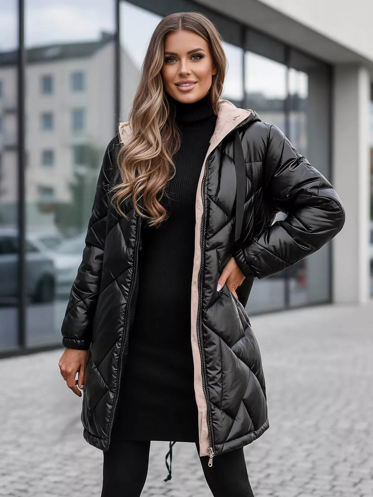 Black winter jacket Luter