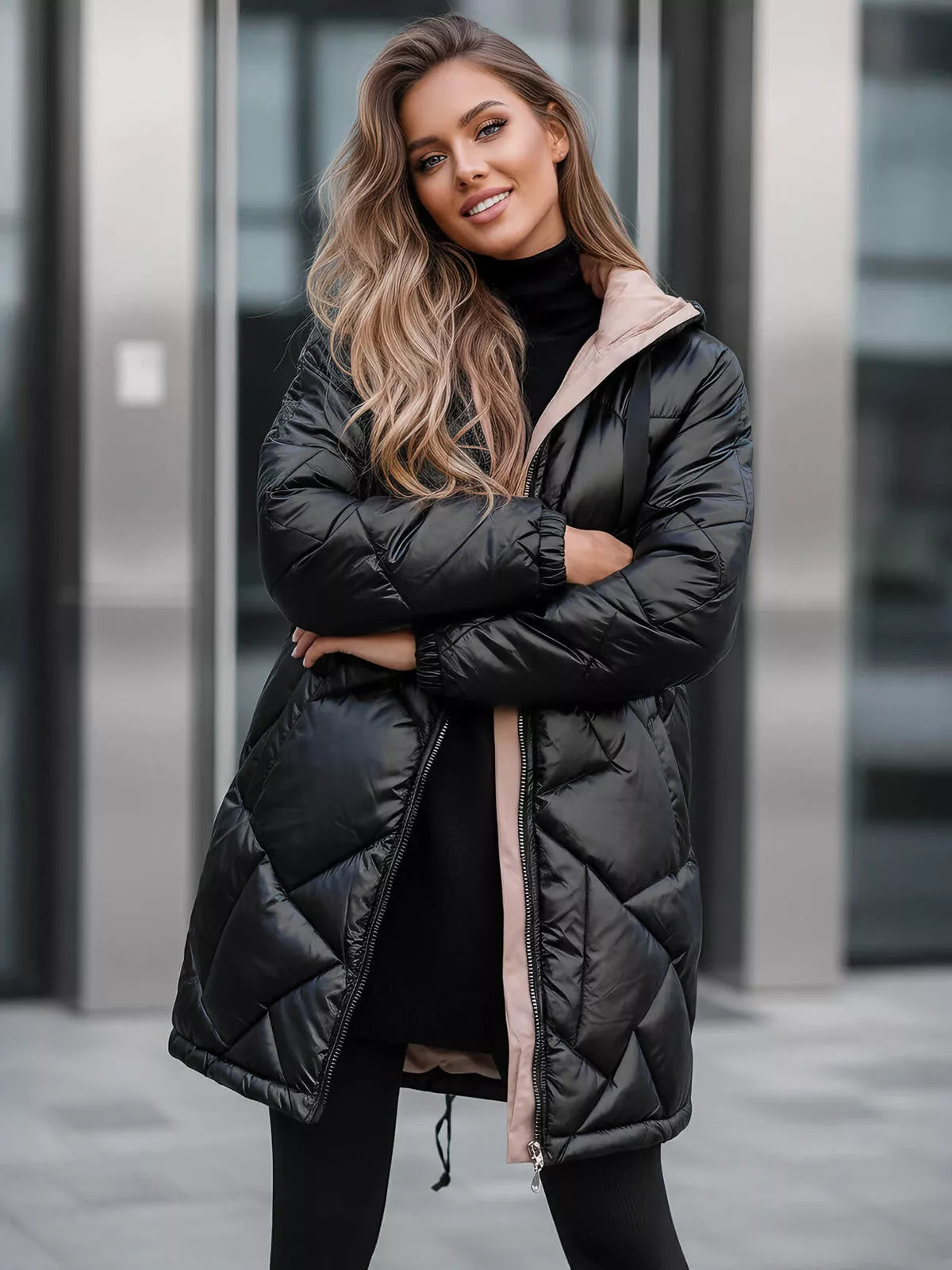 Black winter jacket Luter