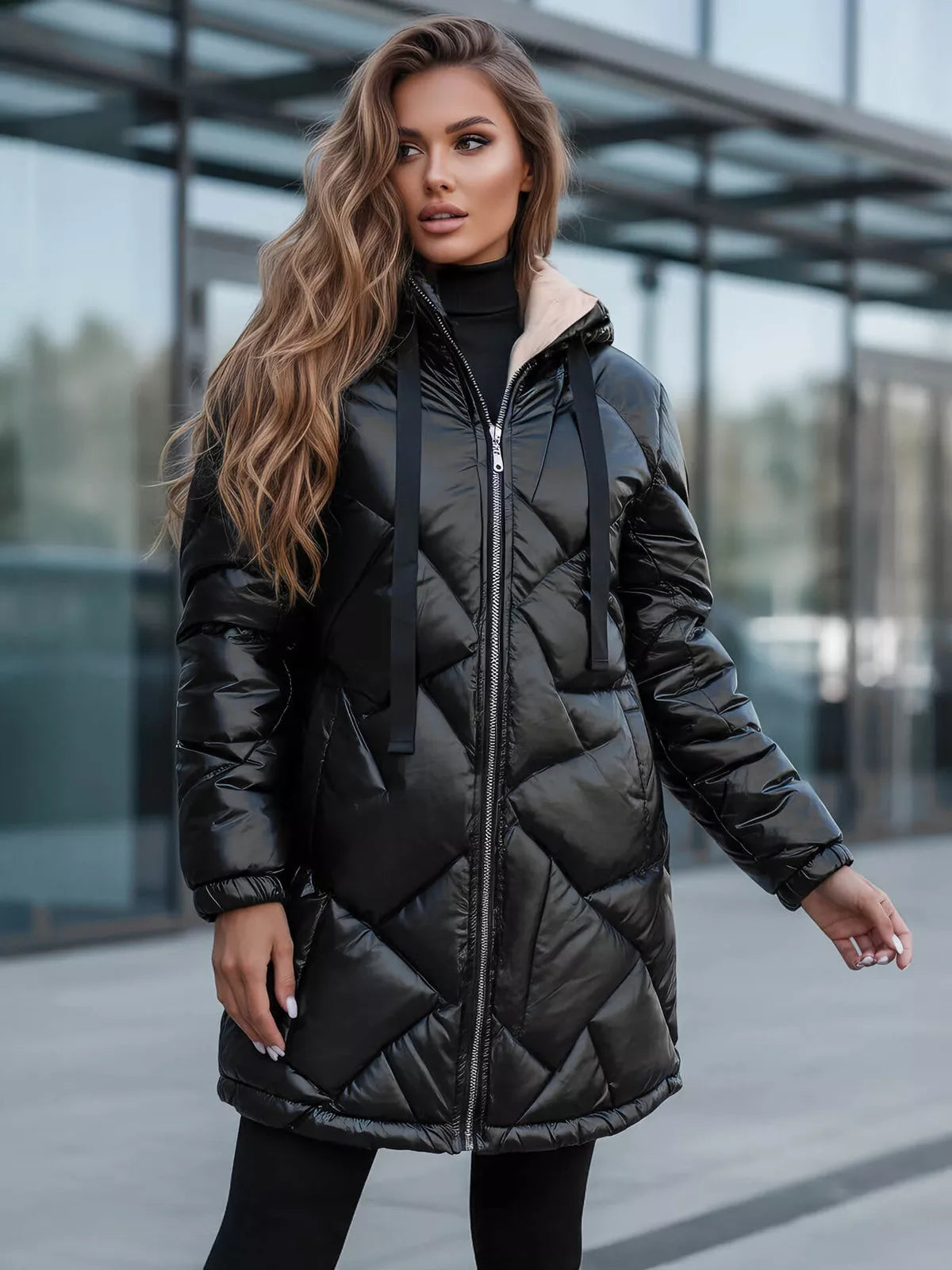 Black winter jacket Luter