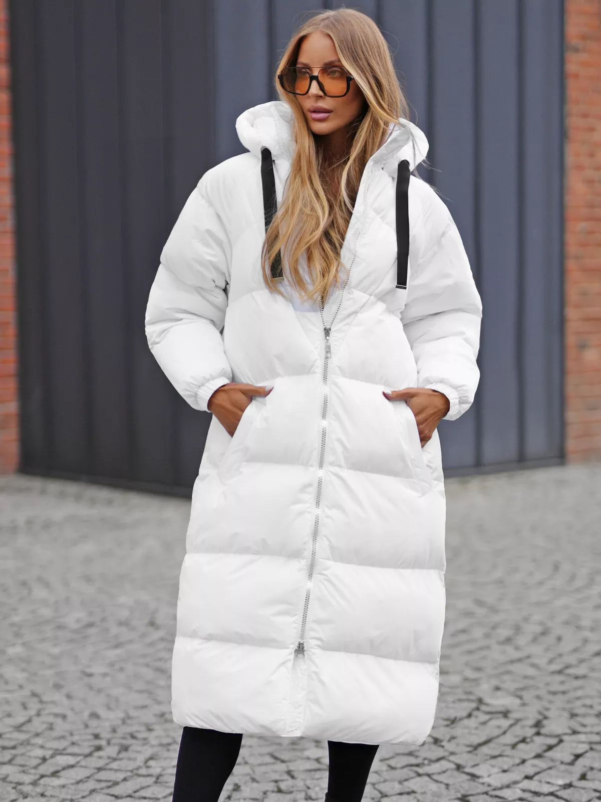 Women's white coat Izabel