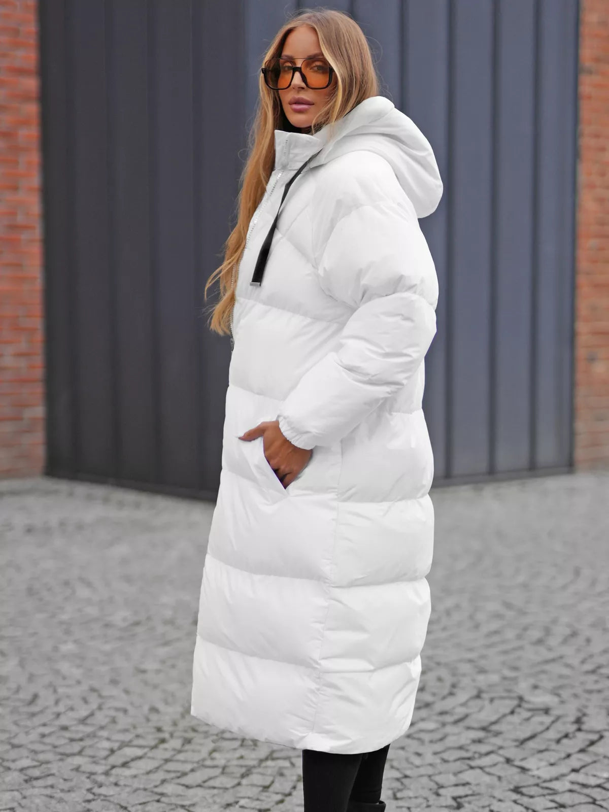 Women's white coat Izabel