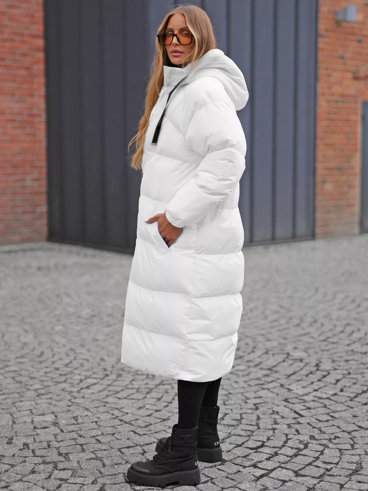 Women's white coat Izabel