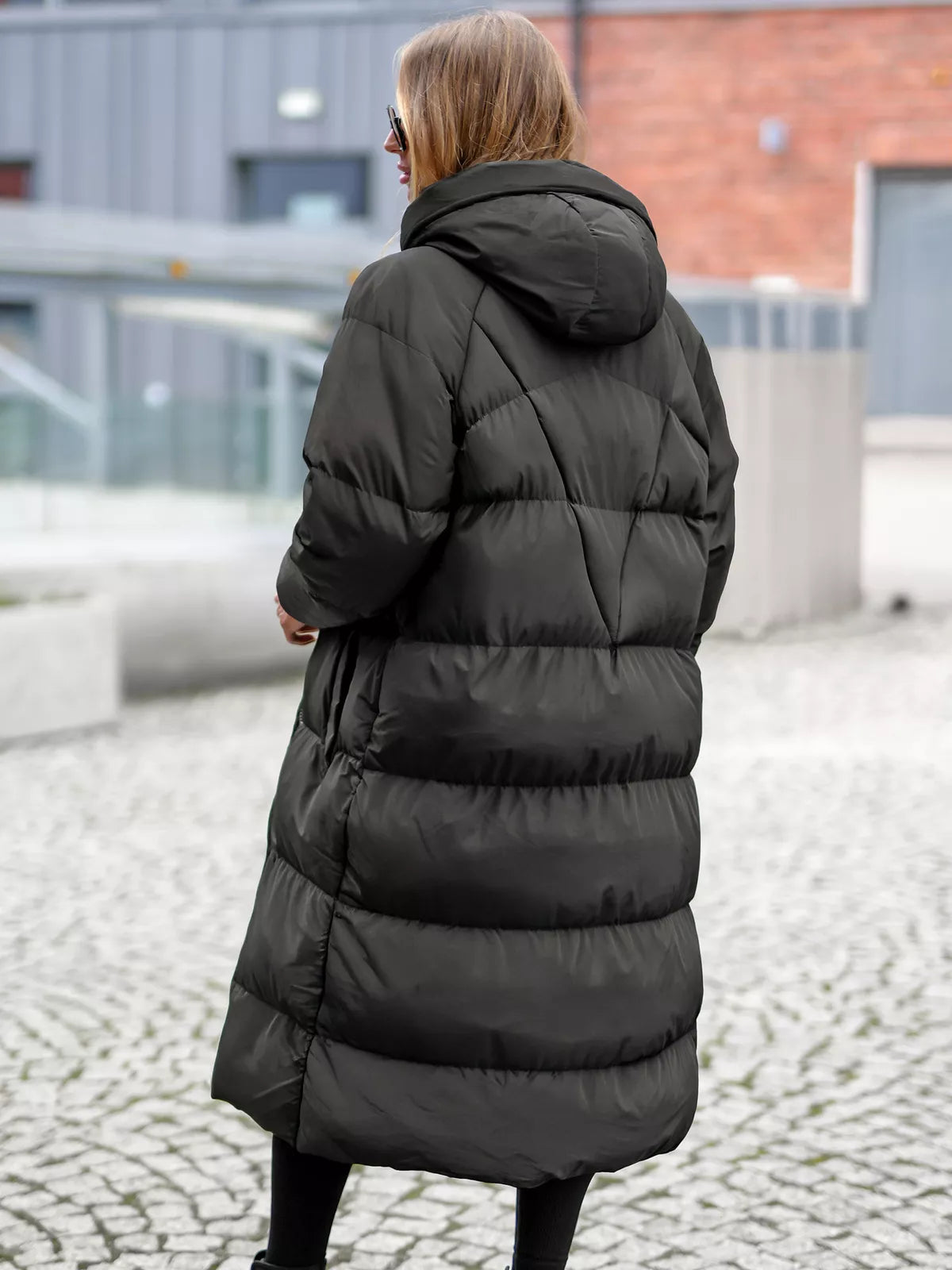 Women's black coat Izabel