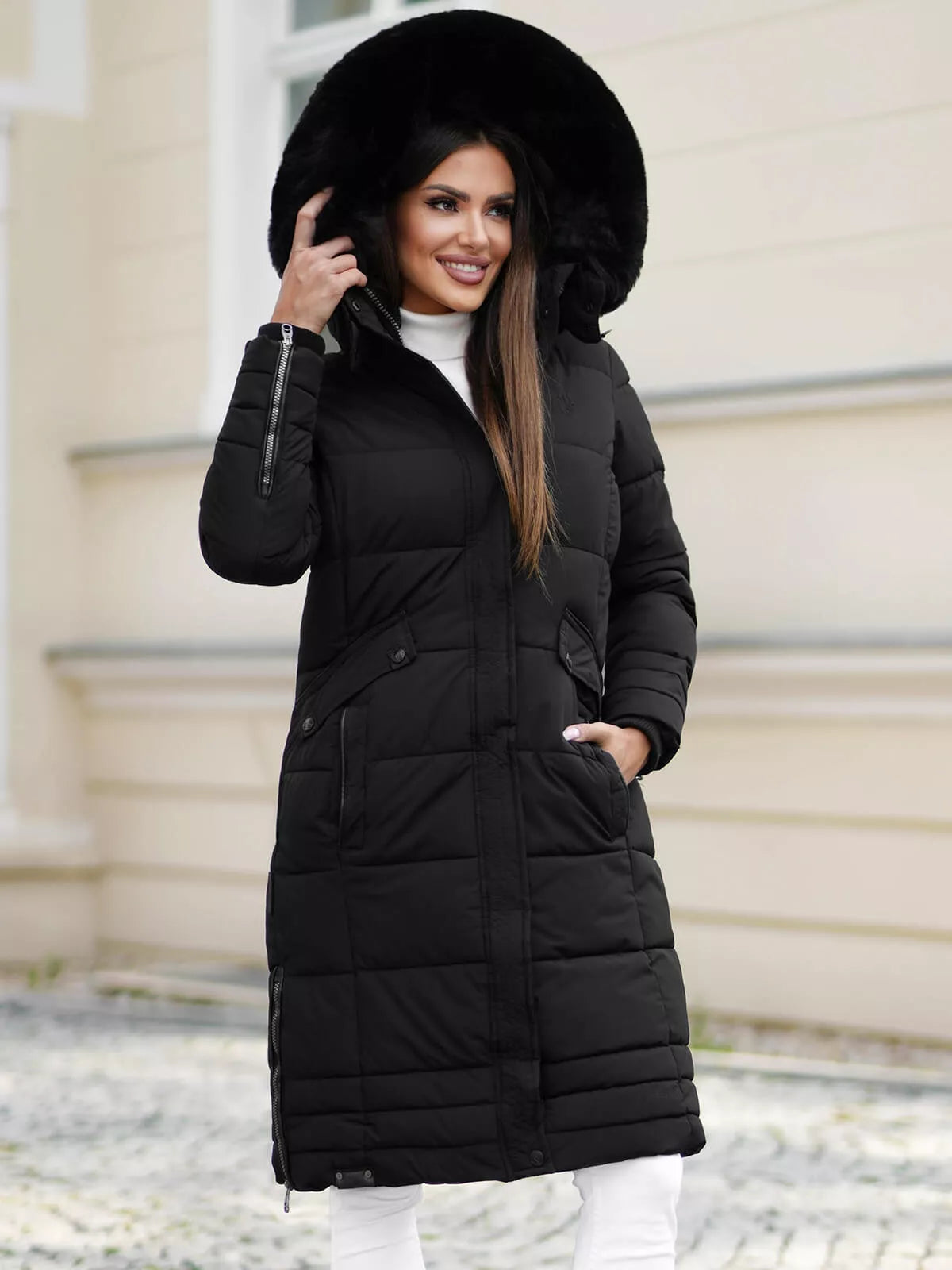 Marni long black women's winter jacket