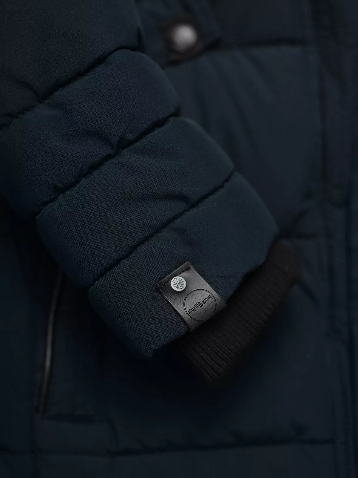 Marni long women's dark blue winter jacket