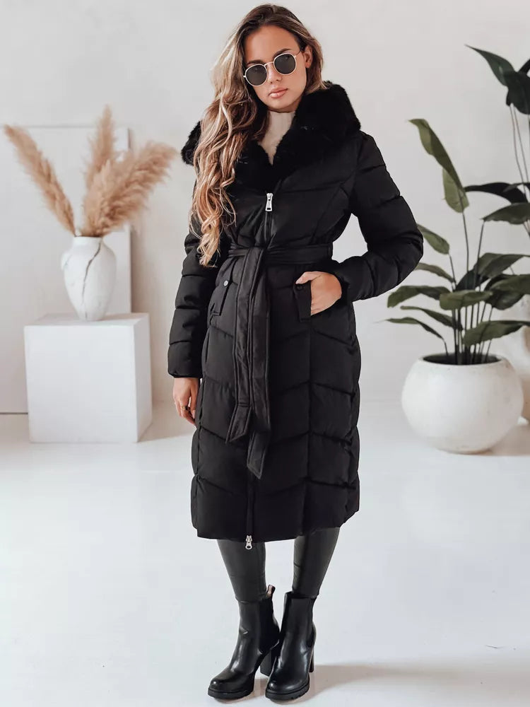 Women's quilted black jacket Oris