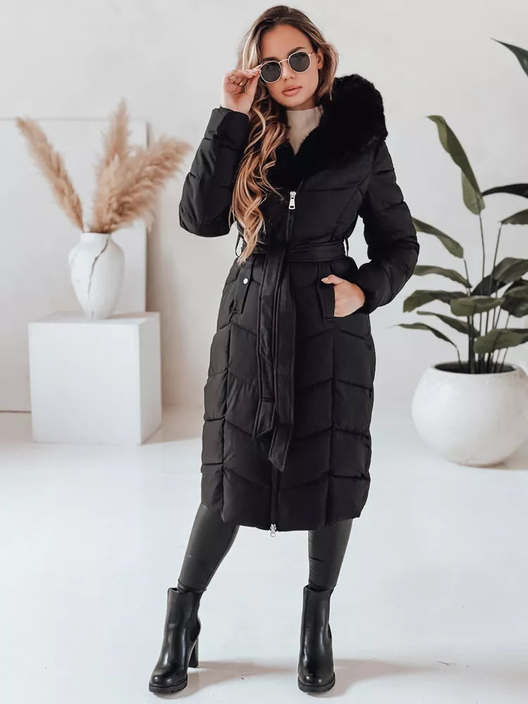 Women's winter black jacket Emi