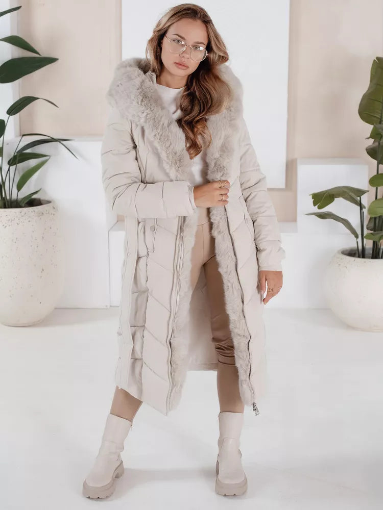 Women's quilted white jacket Oris