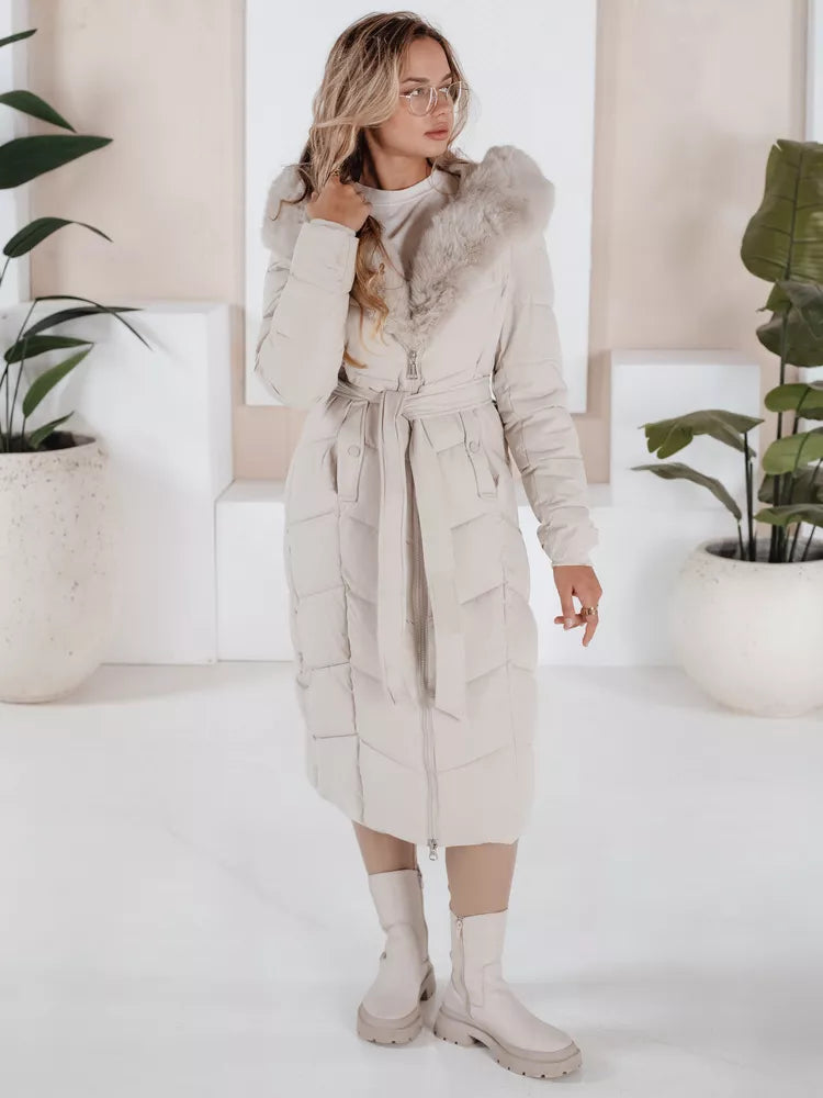 Women's quilted white jacket Oris