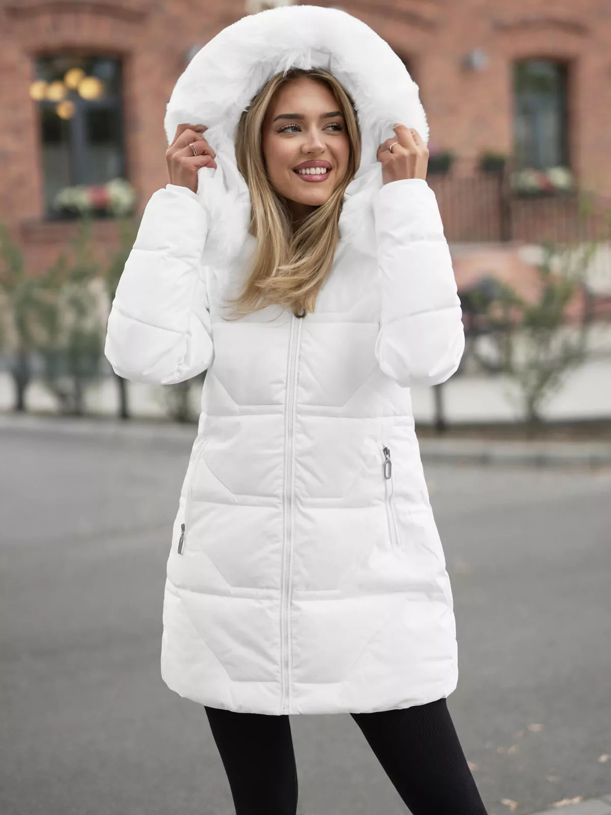 Women's white coat Stel