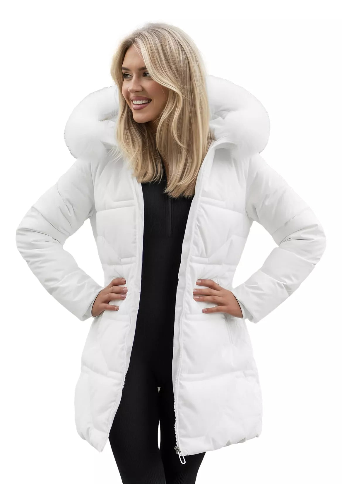 Women's white coat Stel