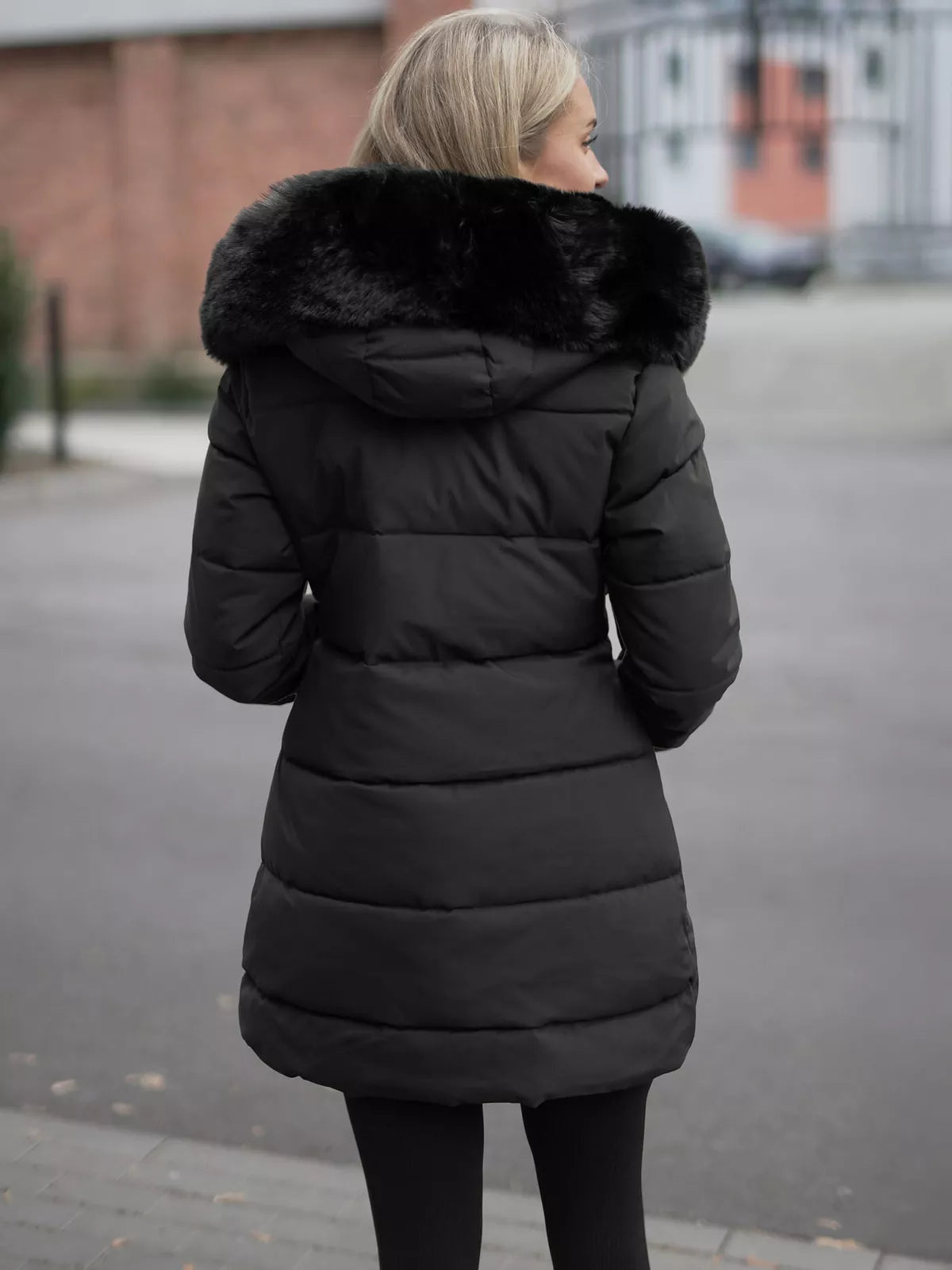 Women's black coat Stel