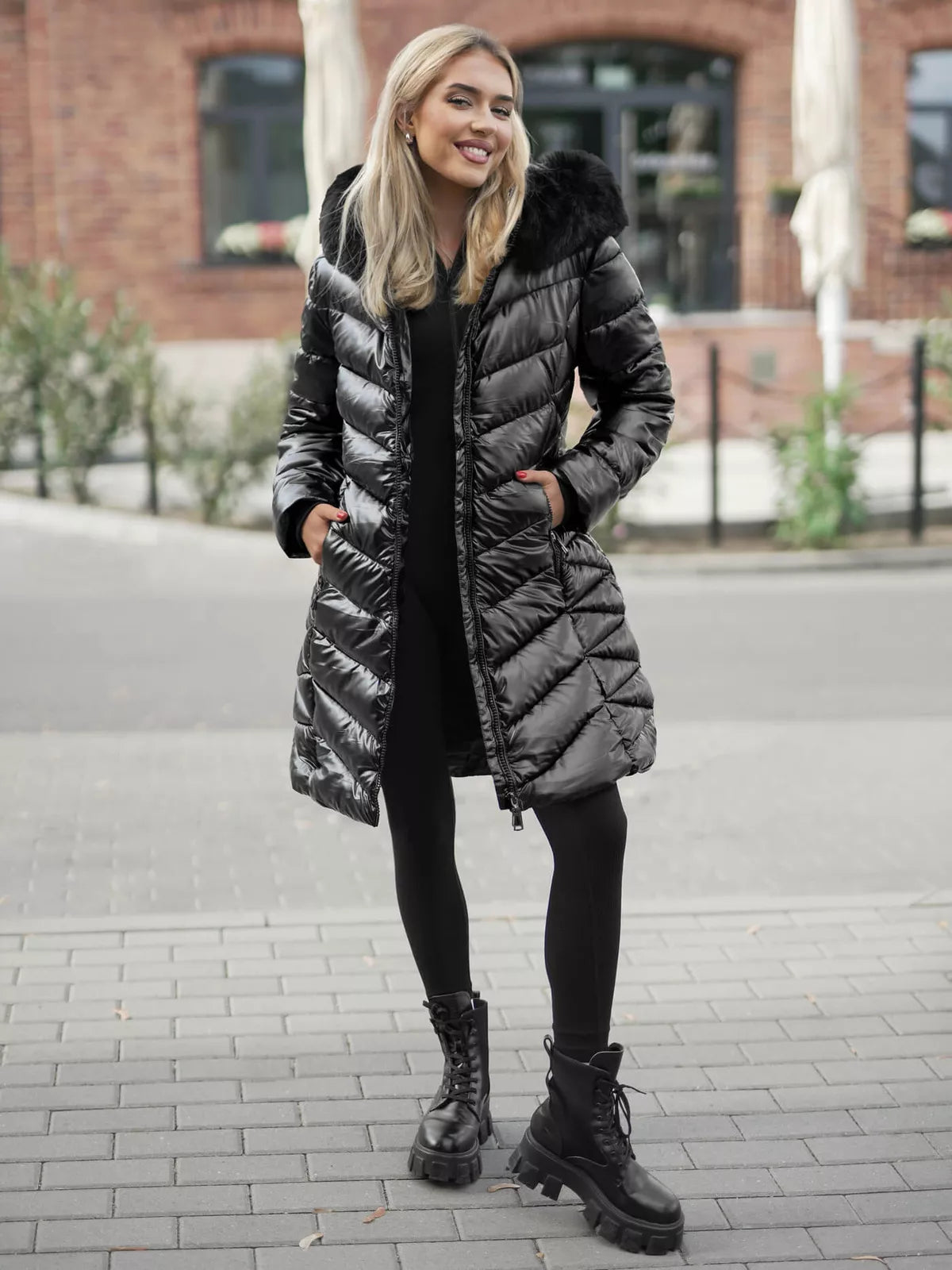 Black women's winter jacket Marisa