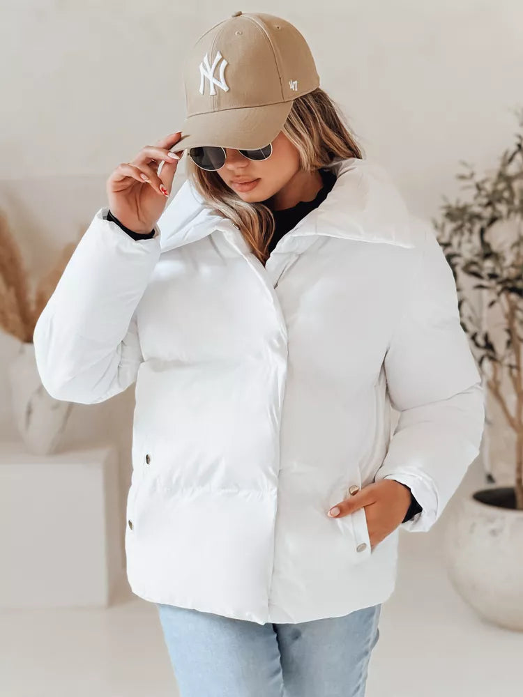 Women's white winter jacket Lari