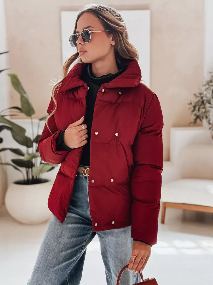 Women's burgundy winter jacket Lari