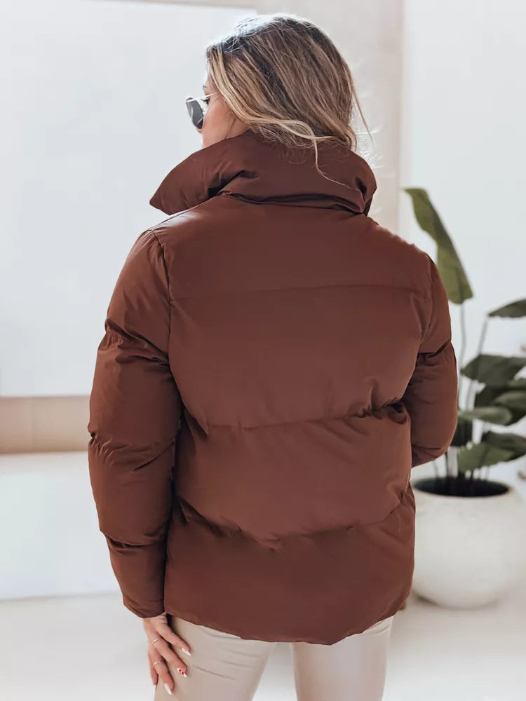 Women's winter dark brown jacket Lari